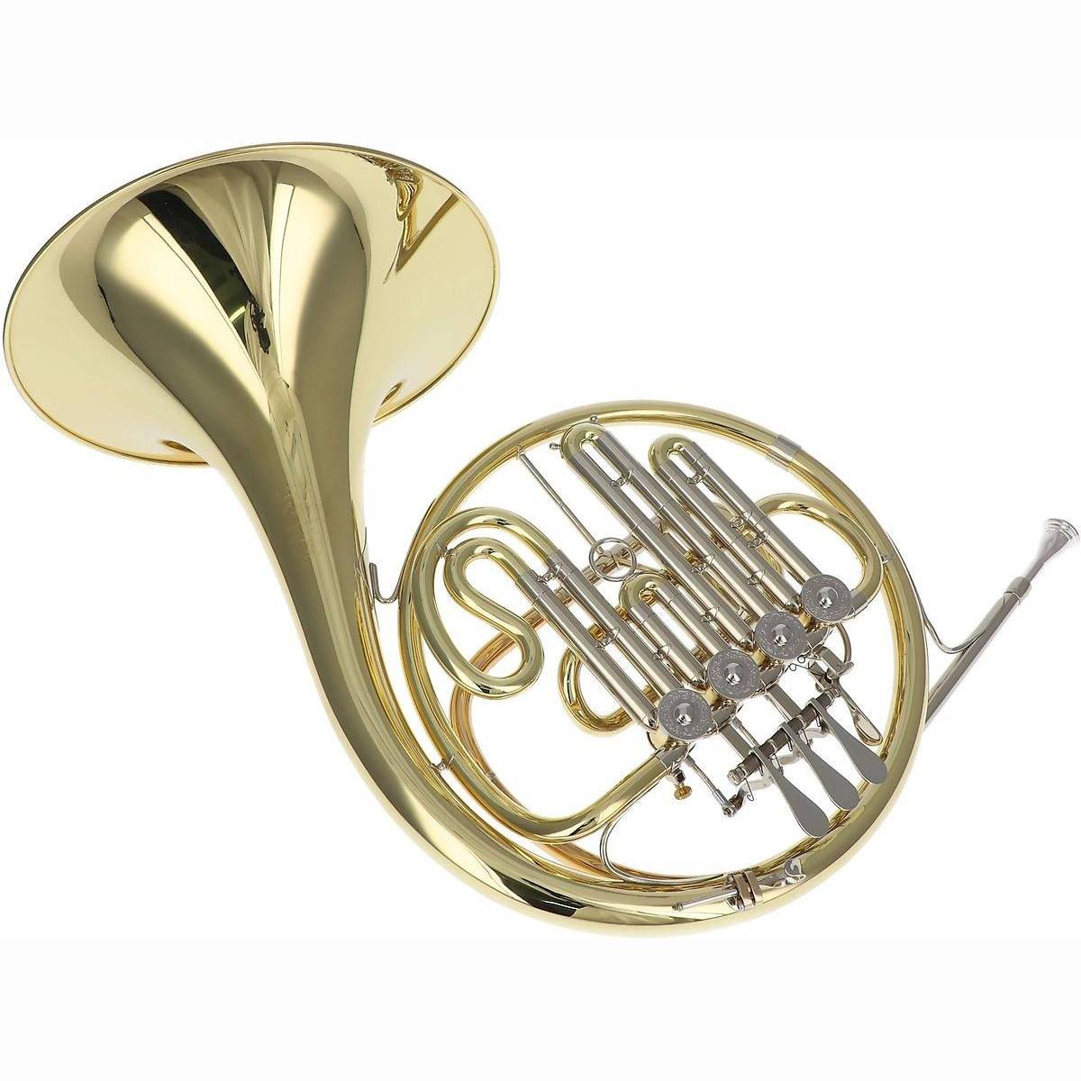 704-L B-Waldhorn 4-Ventile Lack + Etui