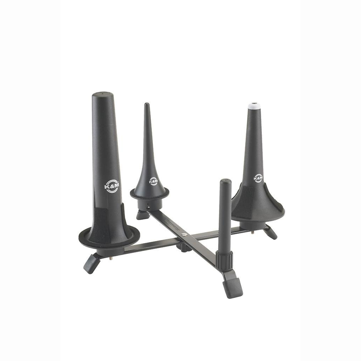 177/10 Kreuzfuss vierfach 4 Kegel schwarz