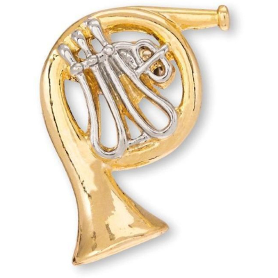 A22 Waldhorn Pin vergoldet