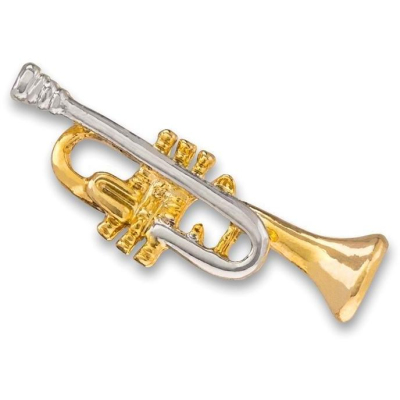 A19 Trompete Pin vergoldet