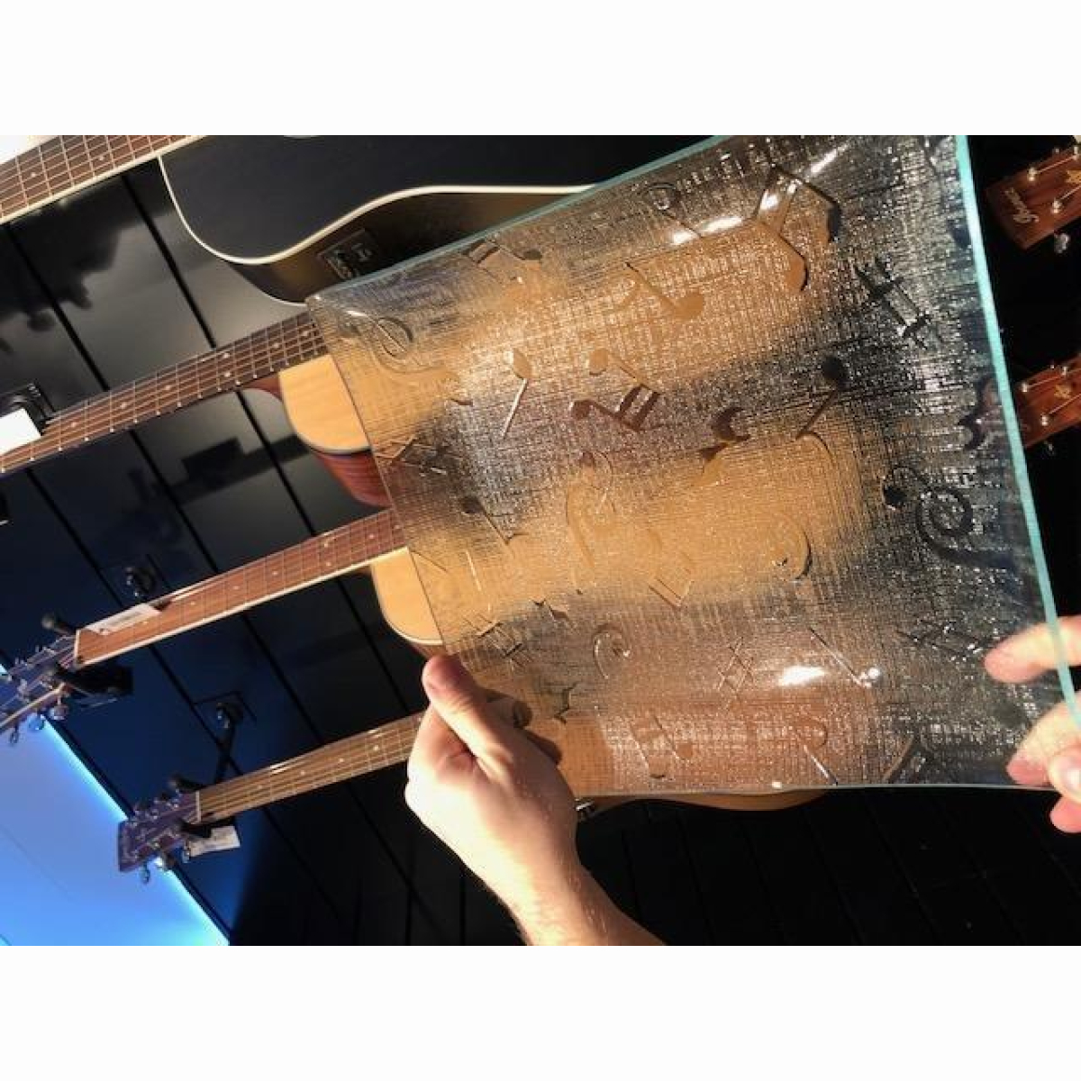 Fusing-Glasteller Noten 30x30cm 6209