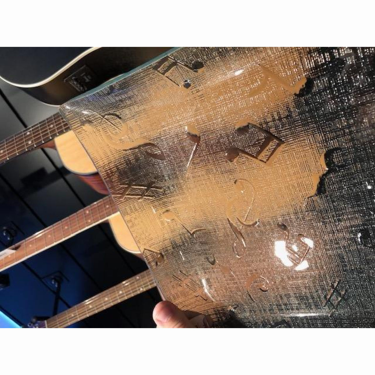 Fusing-Glasteller Noten 30x30cm 6209