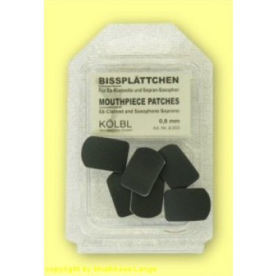 Bissplatten schwarz 0,8 MM Es-Klar!