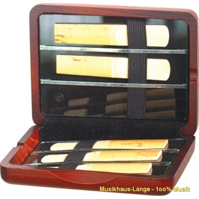 Blattetui 6 Asax.-Bl.Mahagoni