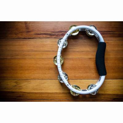 TMT1M-WH Tambourin weiß Nickel/Messing