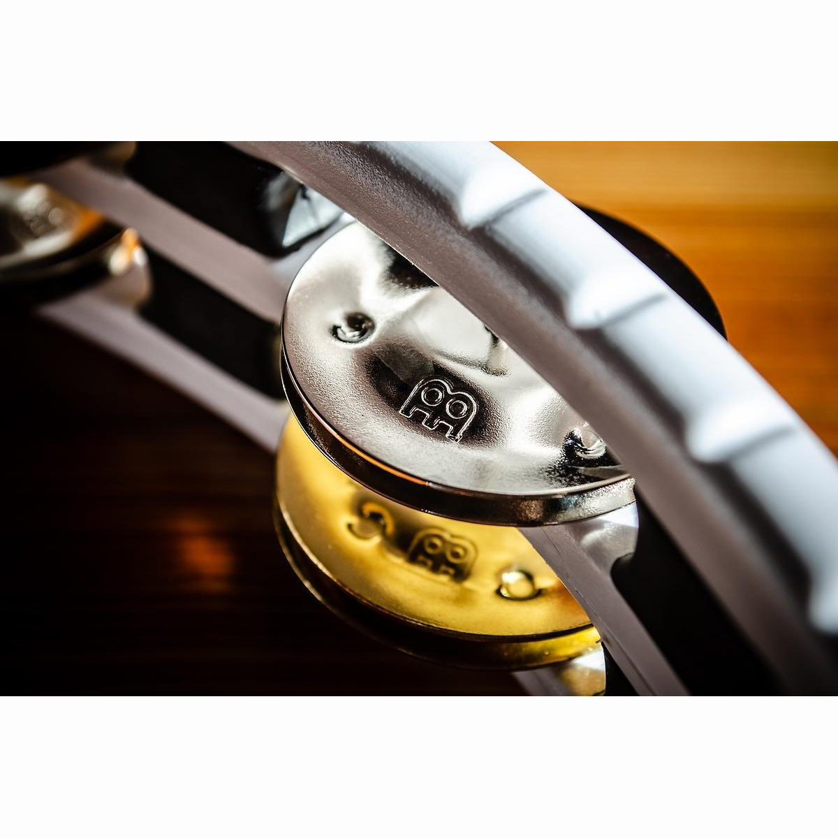 TMT1M-WH Tambourin weiß Nickel/Messing