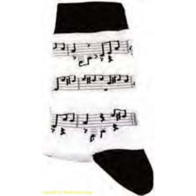 Socken Noten schw/Weiß 39/42 SOCC