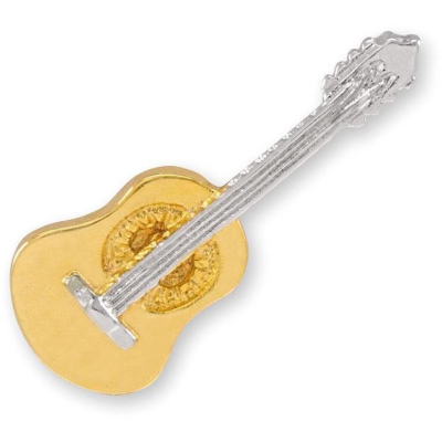 A08 Gitarre Akustik Pin vergoldet