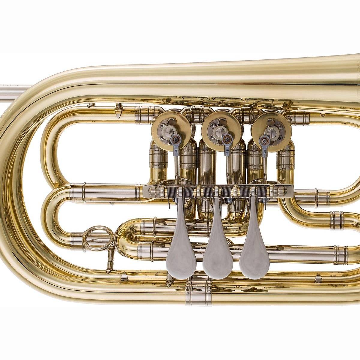 129-L Basstrompete/B Lack mit Gigbag