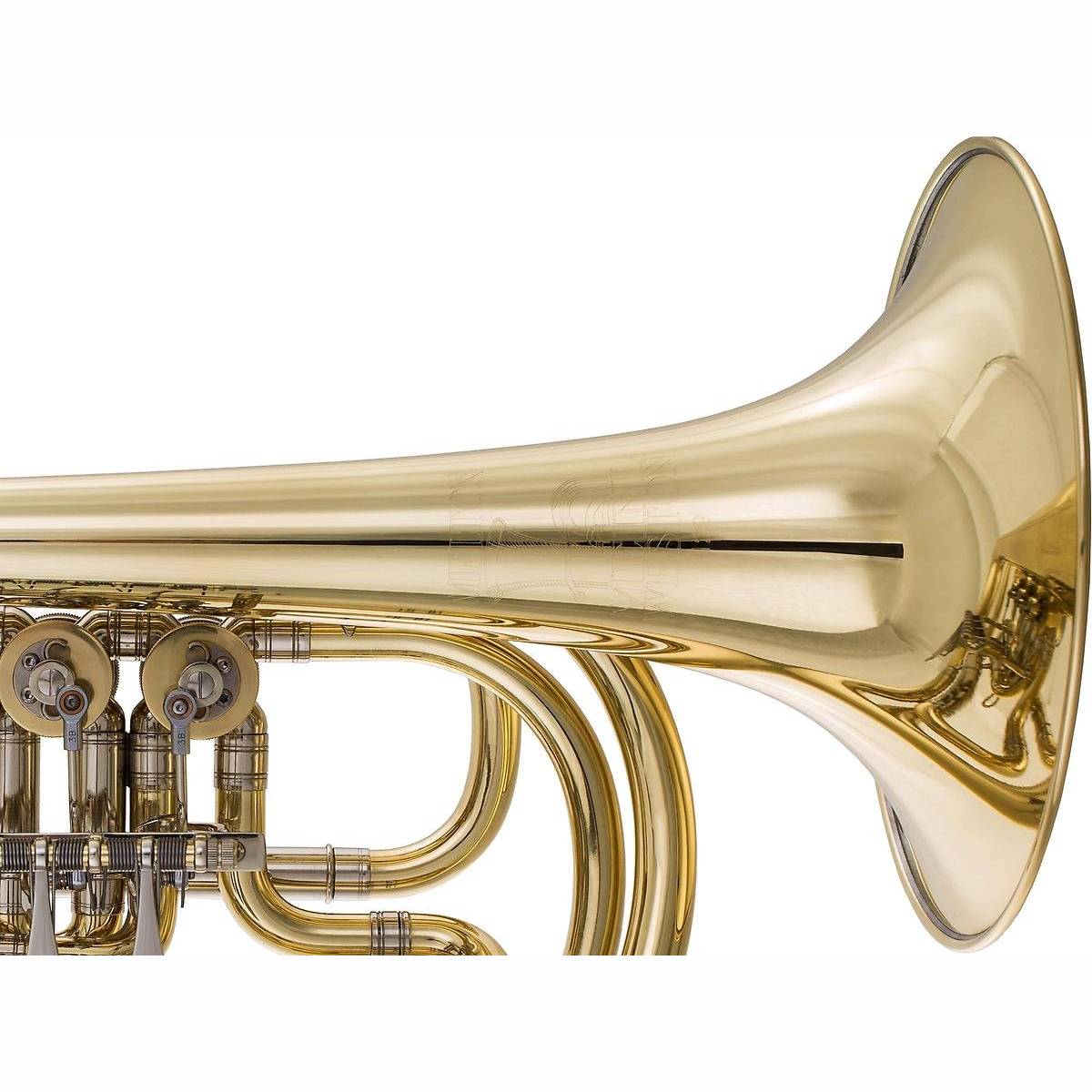 129-L Basstrompete/B Lack mit Gigbag