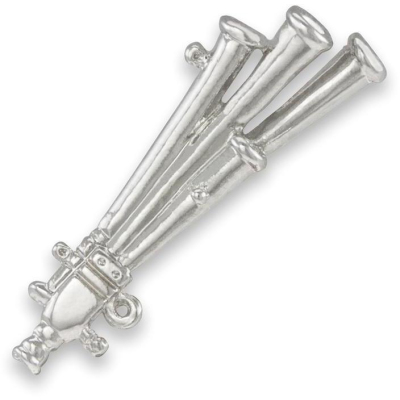 A25 Schalmei Pin rhodiniert