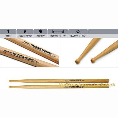 61306 Sticks RT 5B Hickory Round Tip