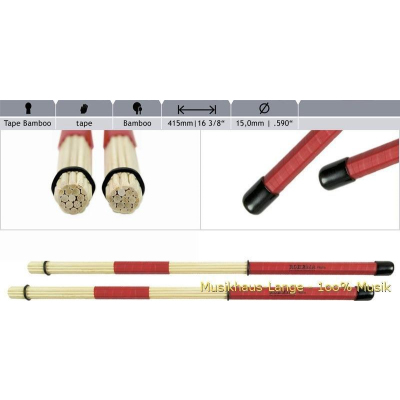 61368 Rods PVC-Umwicklung Bambus