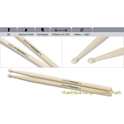 613221 Sticks 2B Weißbuche unlackiert