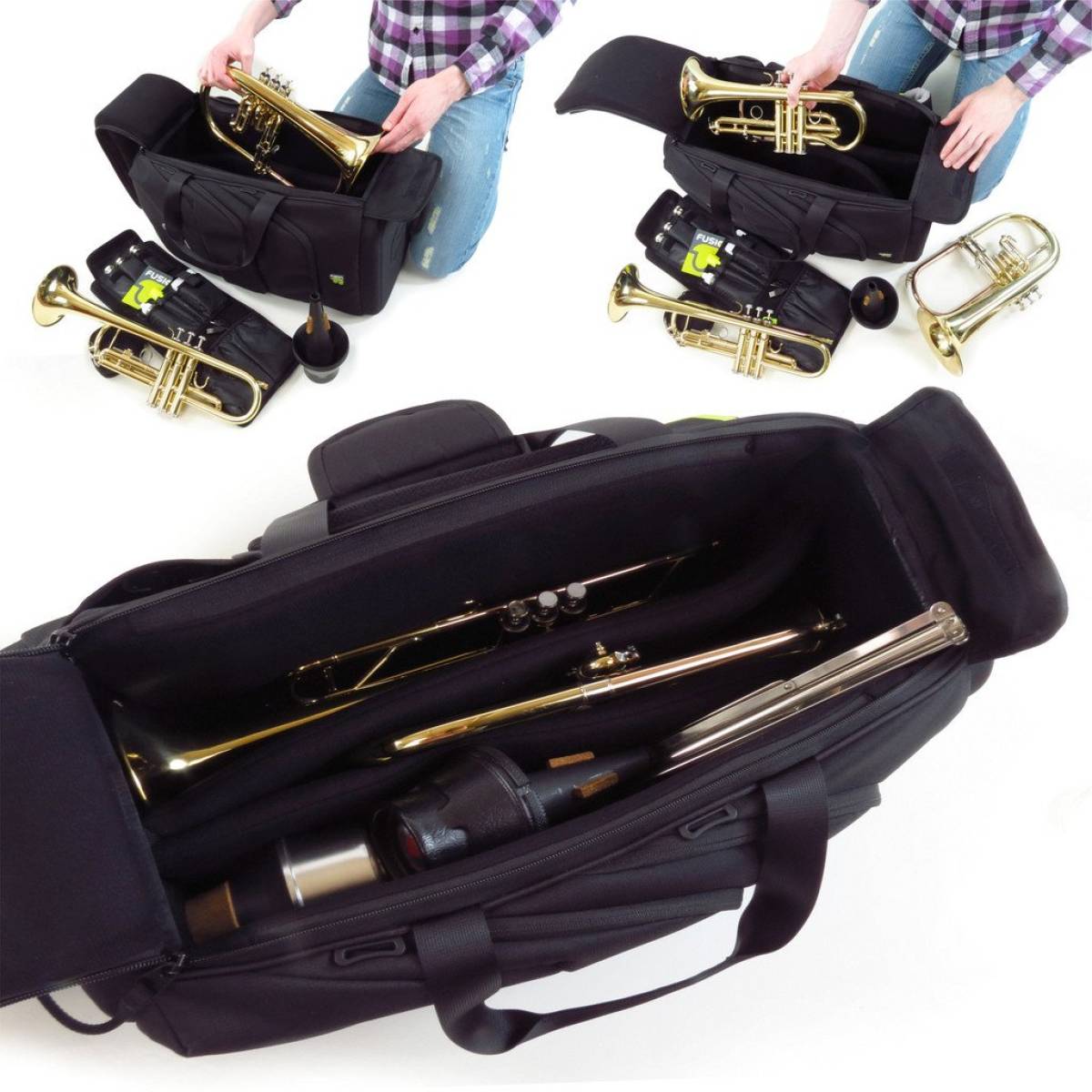Bag UB-04-BK Triple Trumpet Black