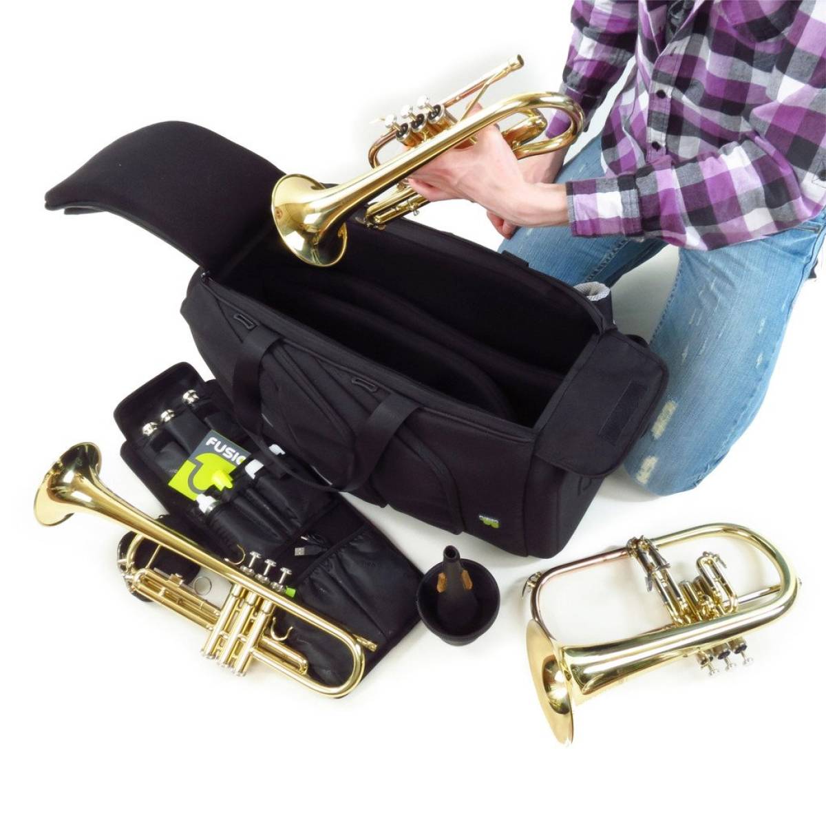 Bag UB-04-BK Triple Trumpet Black