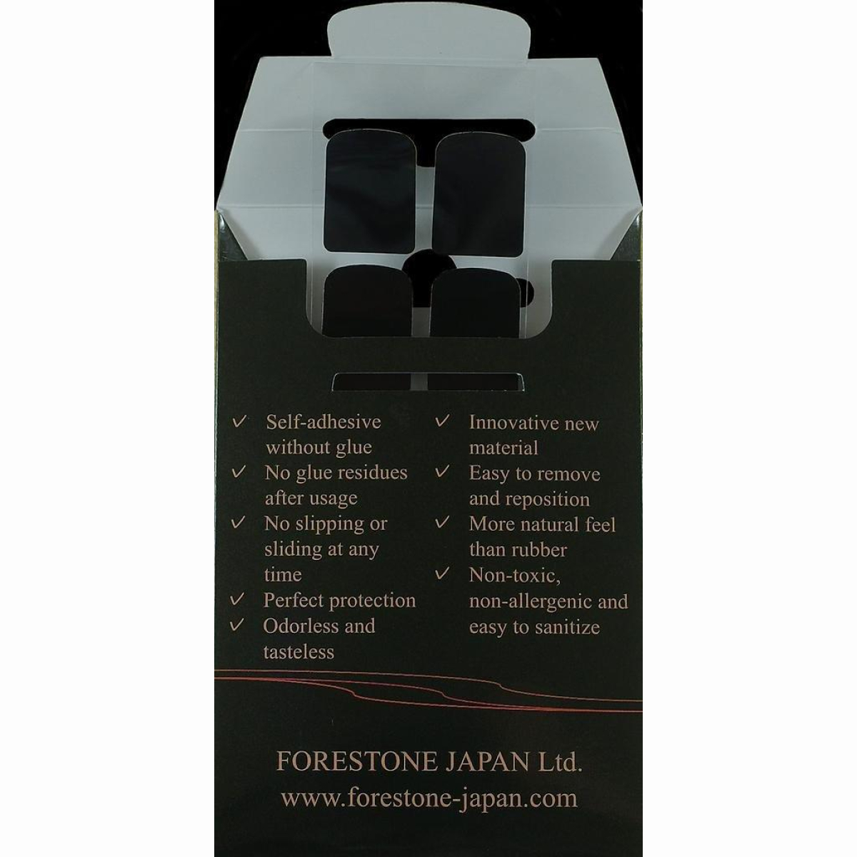 Bissplatten schwarz 0,4mm Klar.