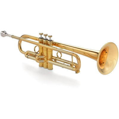 Trompete Topline Goldmessing Lack o. Etui