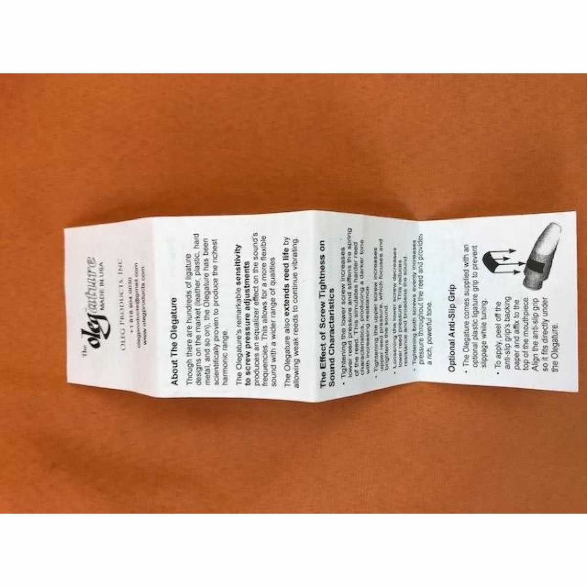 Ligature #4 Blattschraube Gold 305-04G