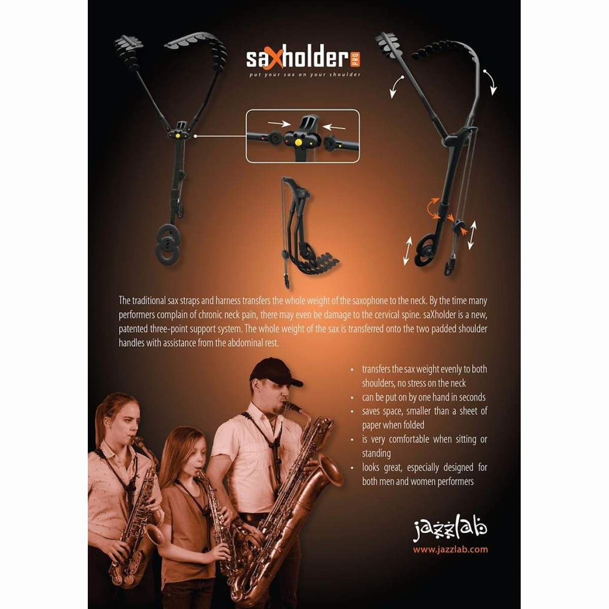 Saxholder Pro-M Sax-Tragesystem Neu