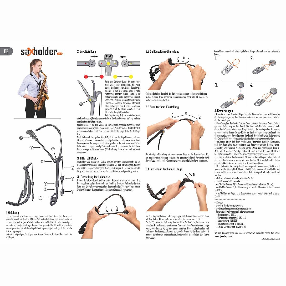 Saxholder Pro-M Sax-Tragesystem Neu