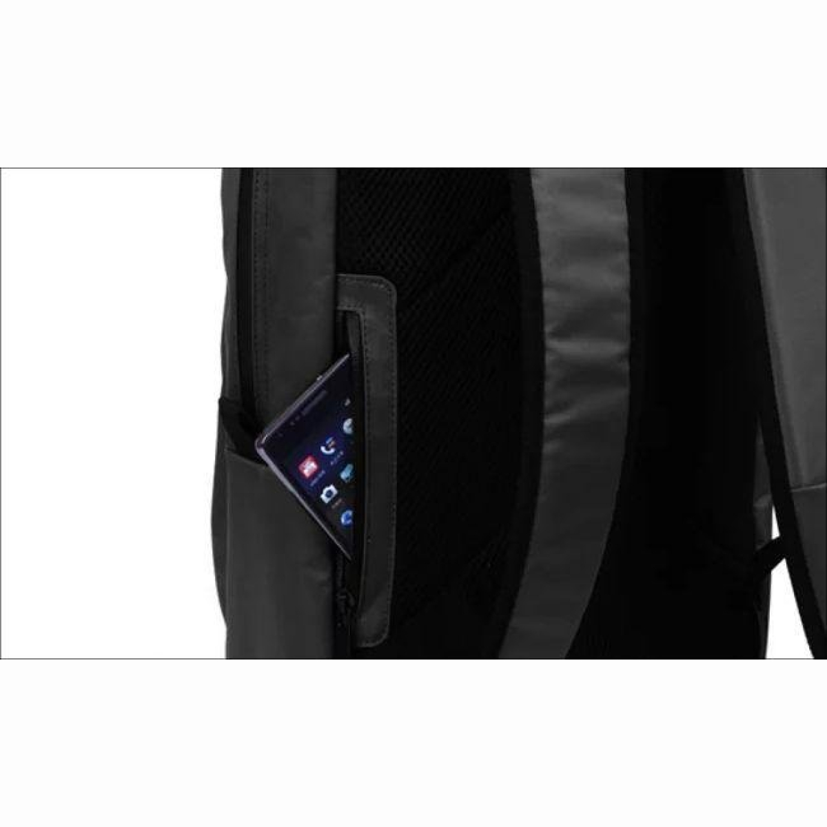 Flötenrucksack schwarz