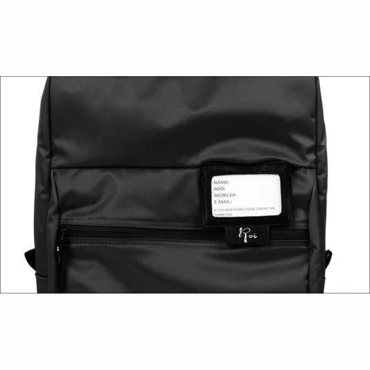 Flötenrucksack schwarz