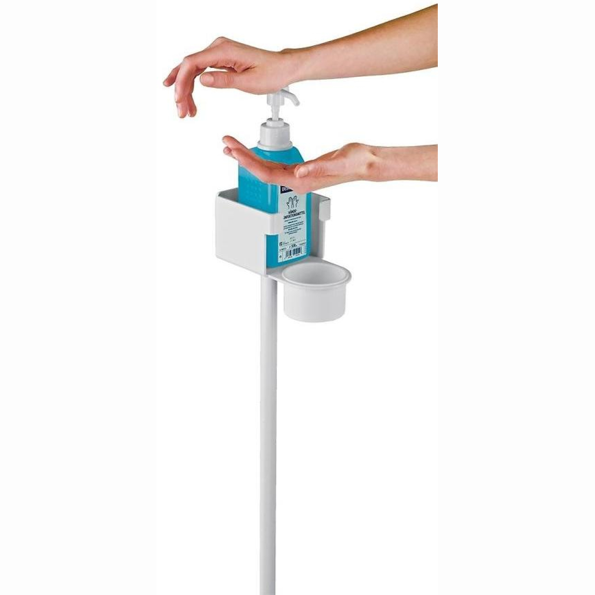 80300 Desinfektionsmittelständer weiß