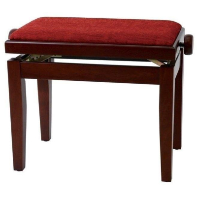 130050 Klavierbank Mahagoni matt/bordeau