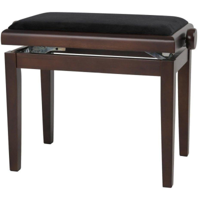 130110 Klavierbank Nussbaum dunkel matt