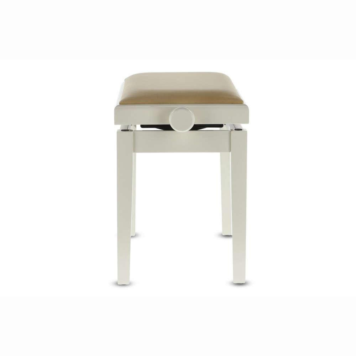 130150 Klavierbank Elfenbein glanz/beige