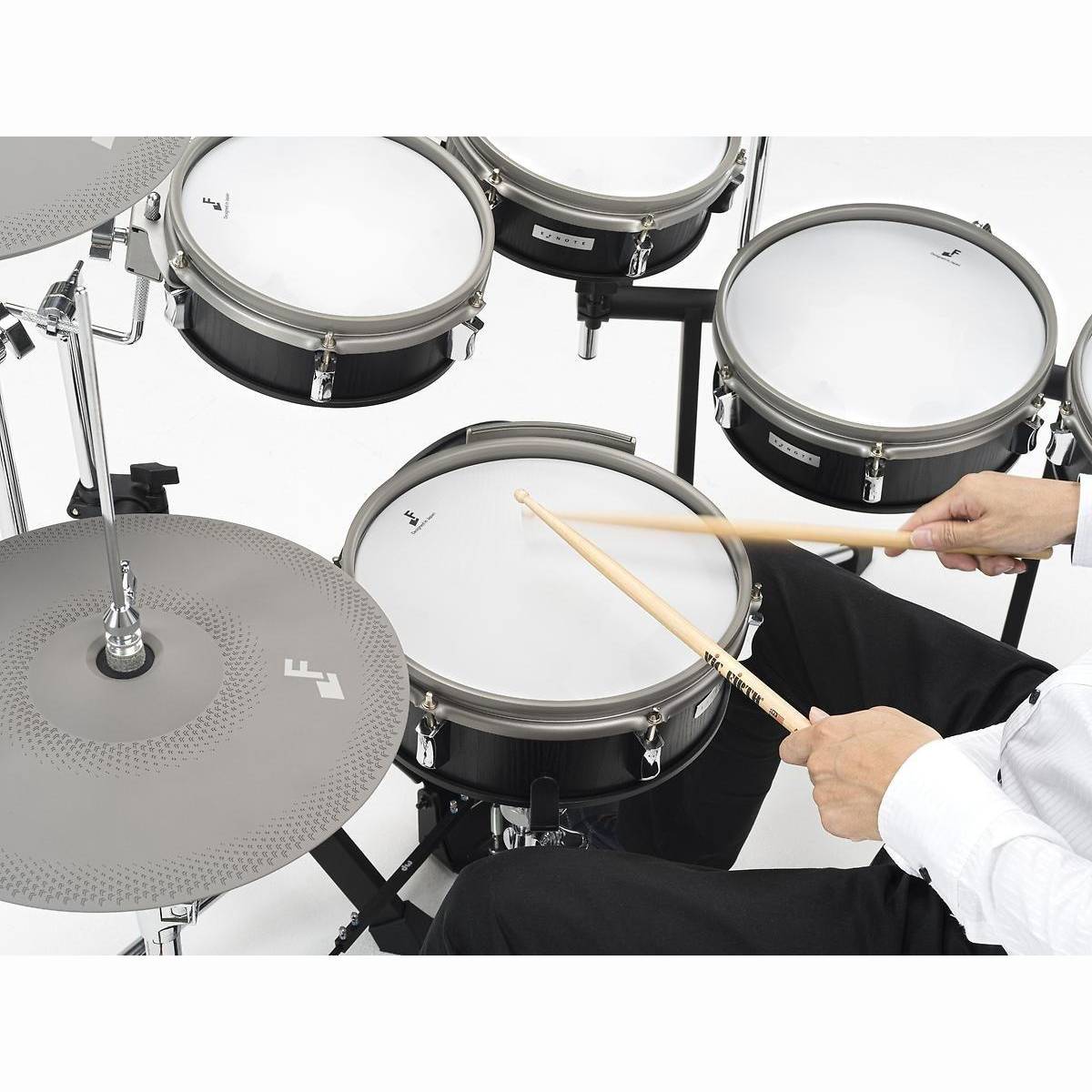 3X Drumset digital, inkl. Rack + Modul