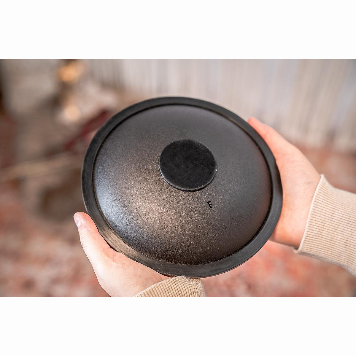Steel Tongue Drum Black F Minor Steel Tongue Drum Black F Minor