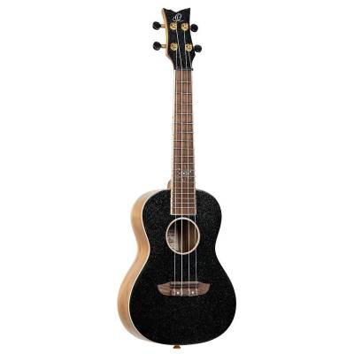 RUEL-MBK Ukulele CONCERT BLACK TOP