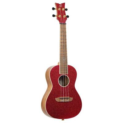 RUEL-MRD Ukulele CONCERT Met.Red Top