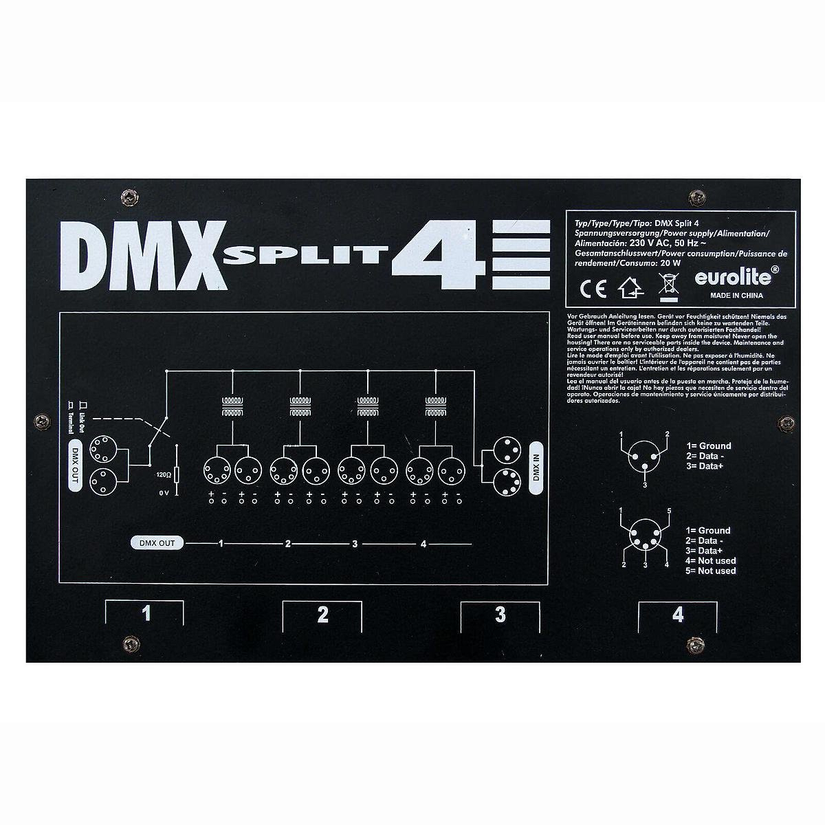 DMX Split 4 DMX Splitter DMX Split 4 DMX Splitter