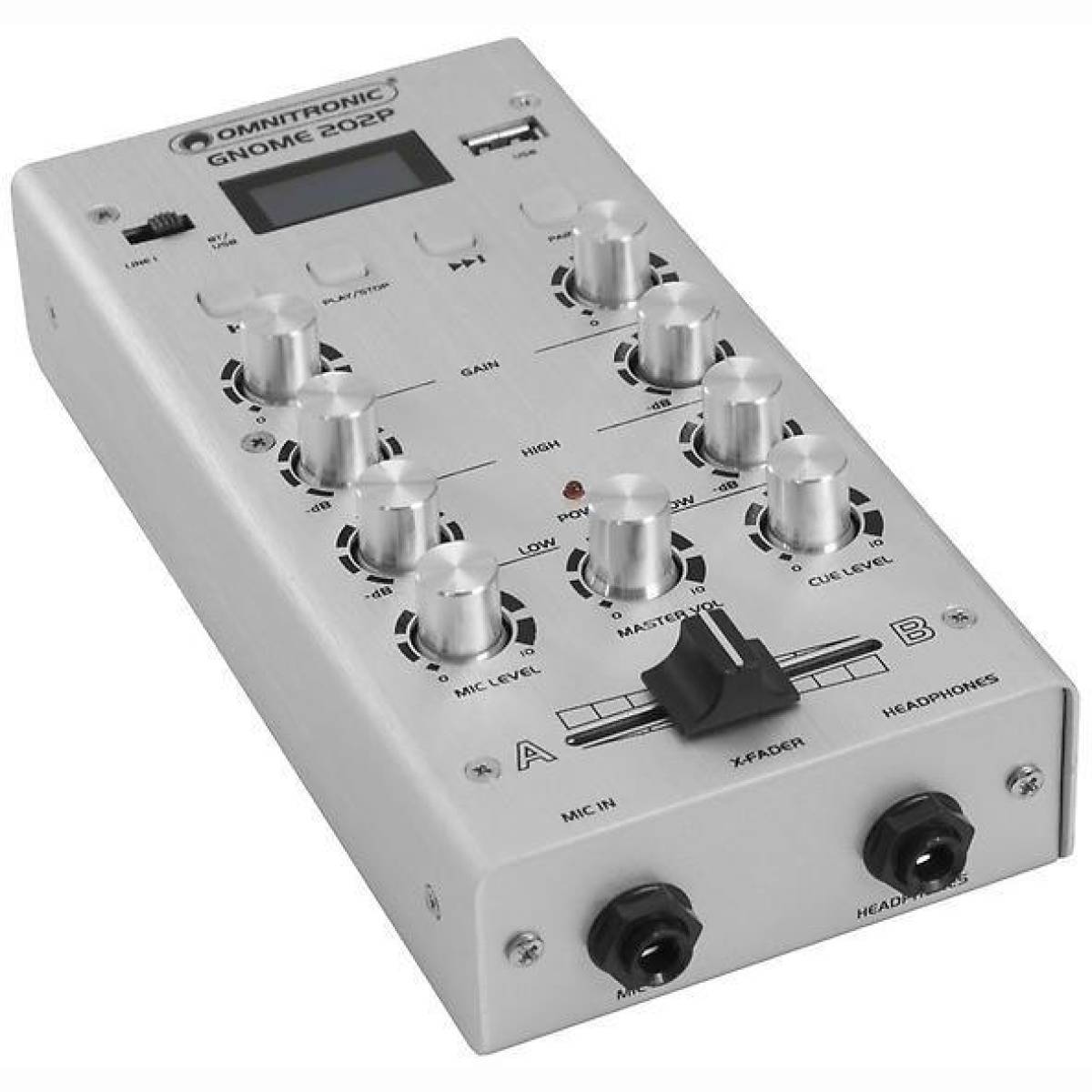 GNOME-202P Mini Mixer silber GNOME-202P Mini Mixer silber