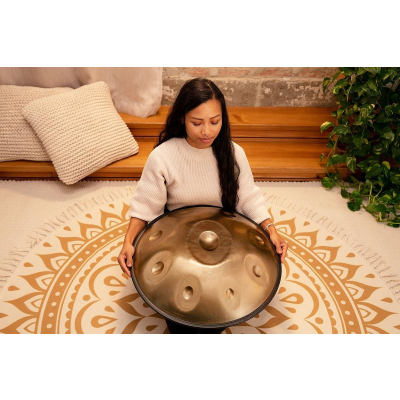 Handpan 9 Töne Vintage Gold Cis 432Hz