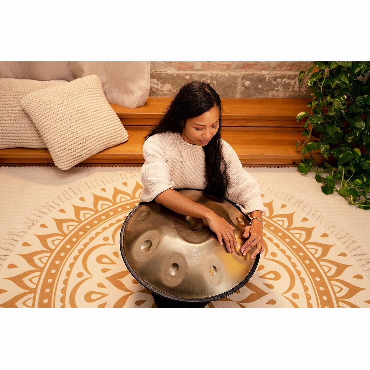 Handpan 9 Töne Vintage Gold Cis 432Hz Handpan 9 Töne Vintage Gold Cis 432Hz