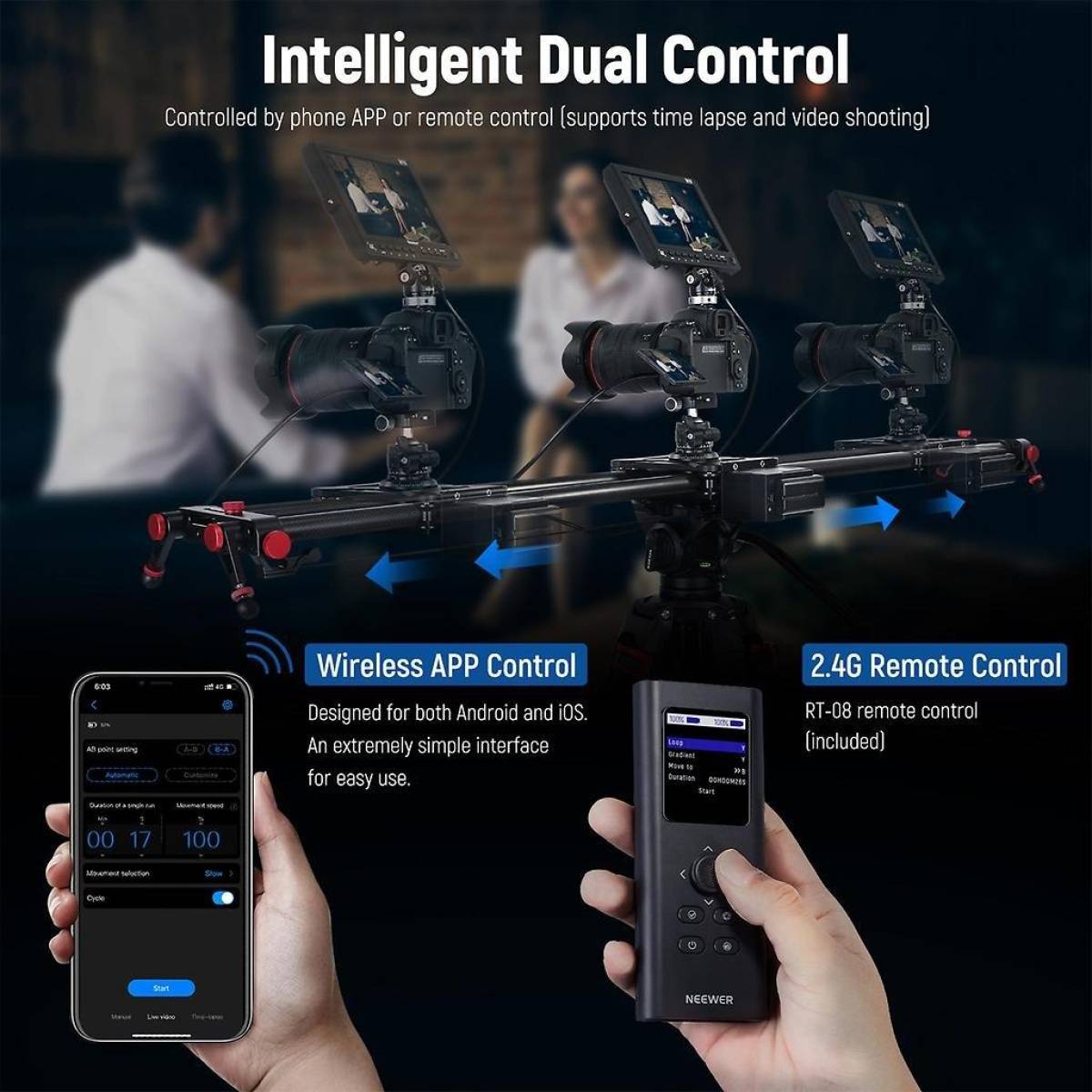 ER1 Motorisierter Kamera Slider ER1 Motorisierter Kamera Slider