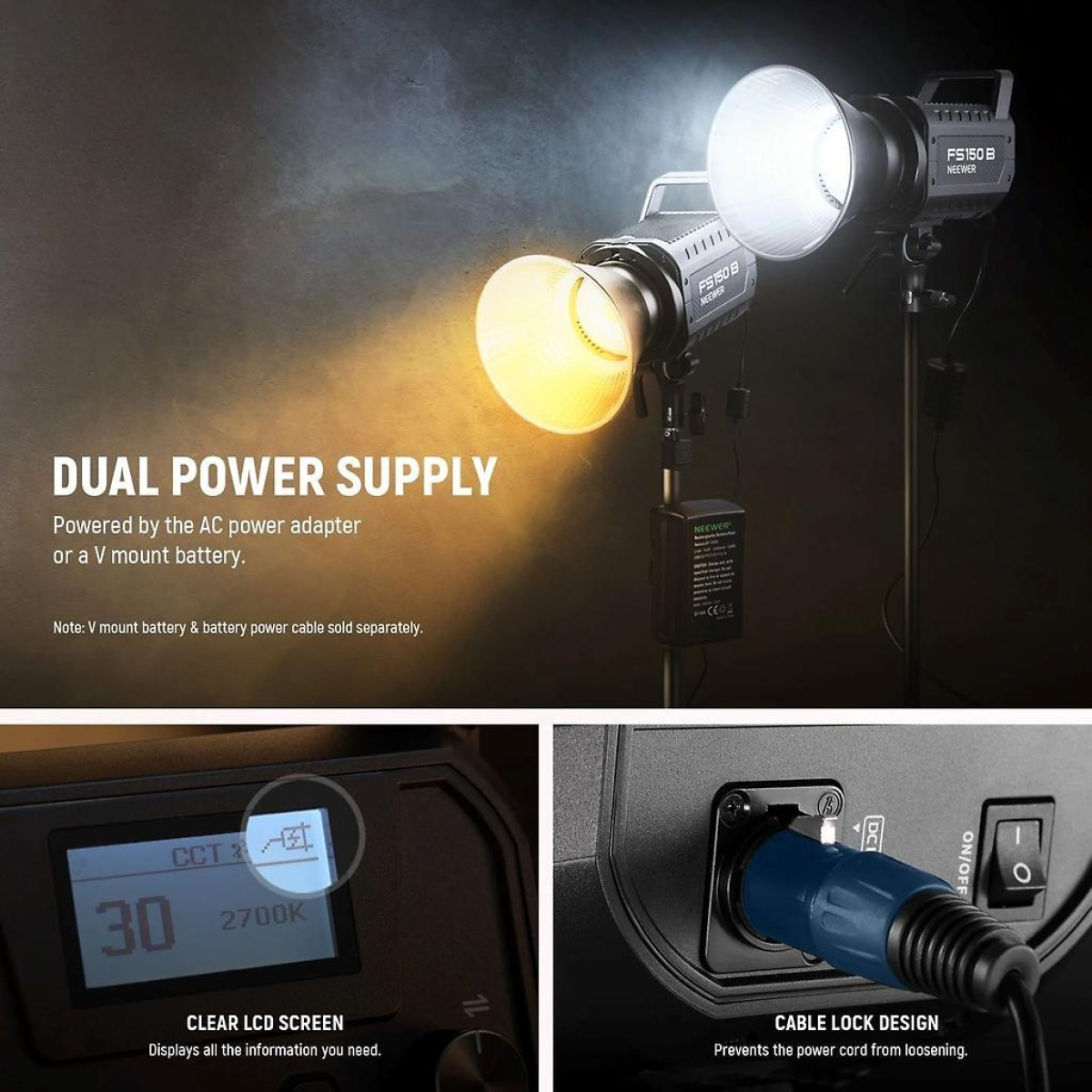 FS150B Bi-Color LED Dauerlicht