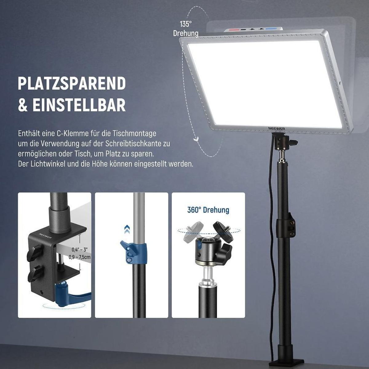 GL1 Pro Bi-Color LED Flächenleuchte GL1 Pro Bi-Color LED Flächenleuchte