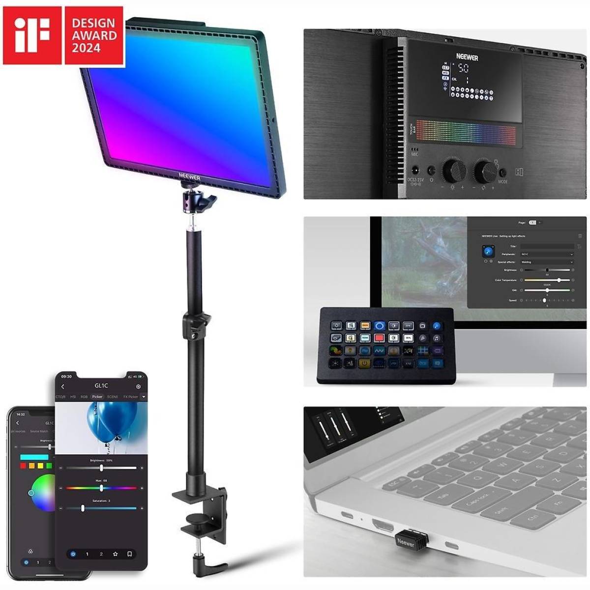 GL1C RGB LED Flächenleuchte