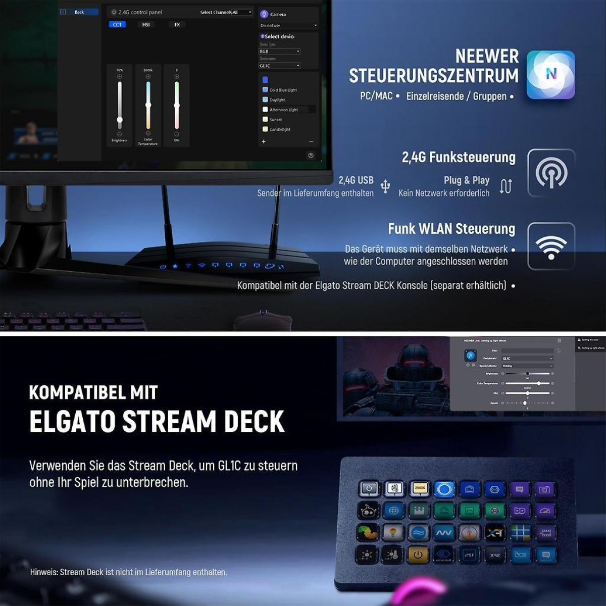 GL1C RGB LED Flächenleuchte