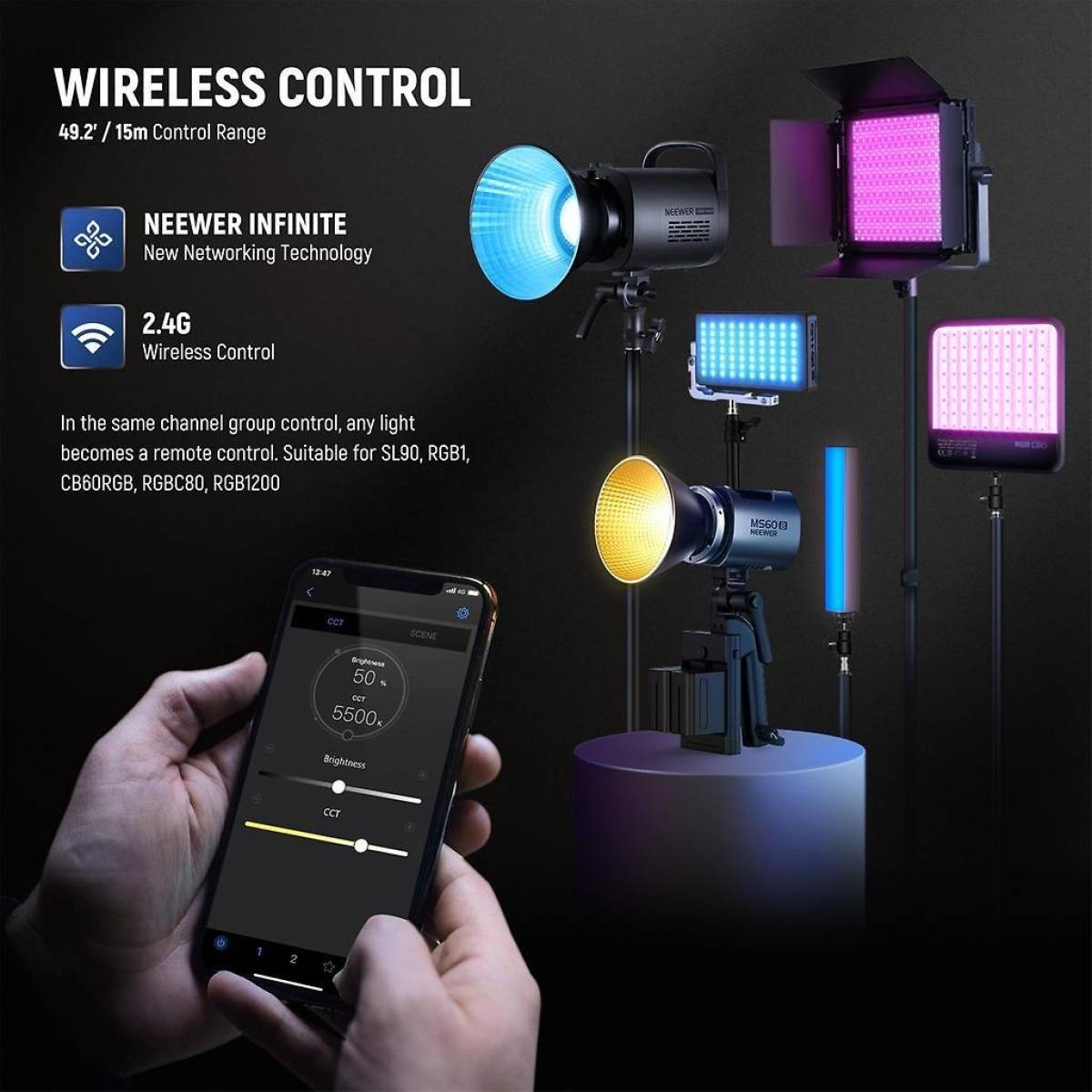 MS60B Bi-Color LED Dauerlicht