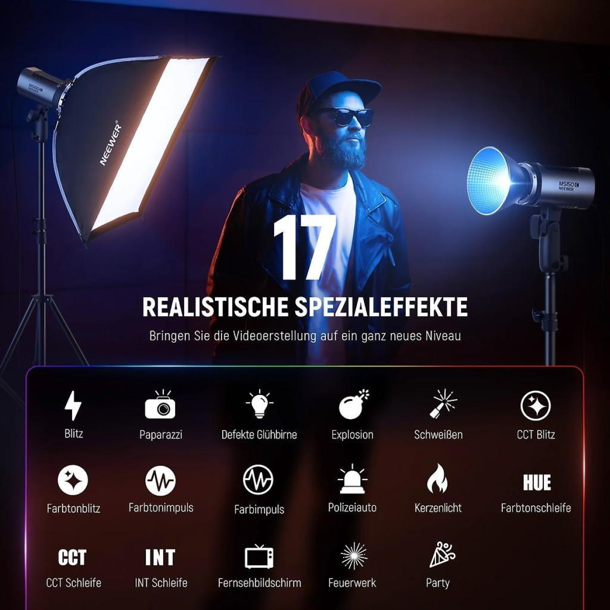 MS150C Bi-Color LED Dauerlicht