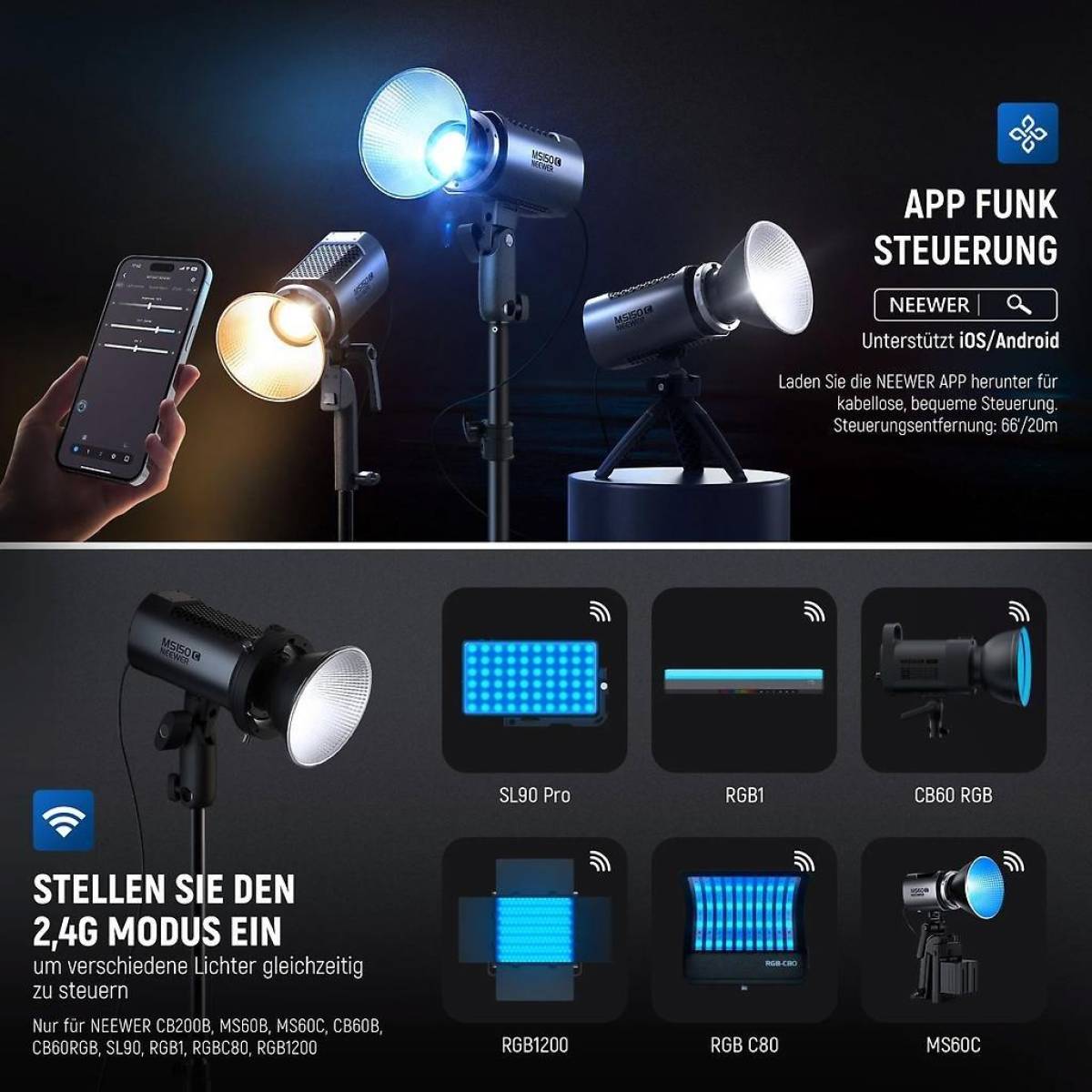 MS150C Bi-Color LED Dauerlicht