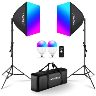 NK800 LED Videolicht-Set + Stative