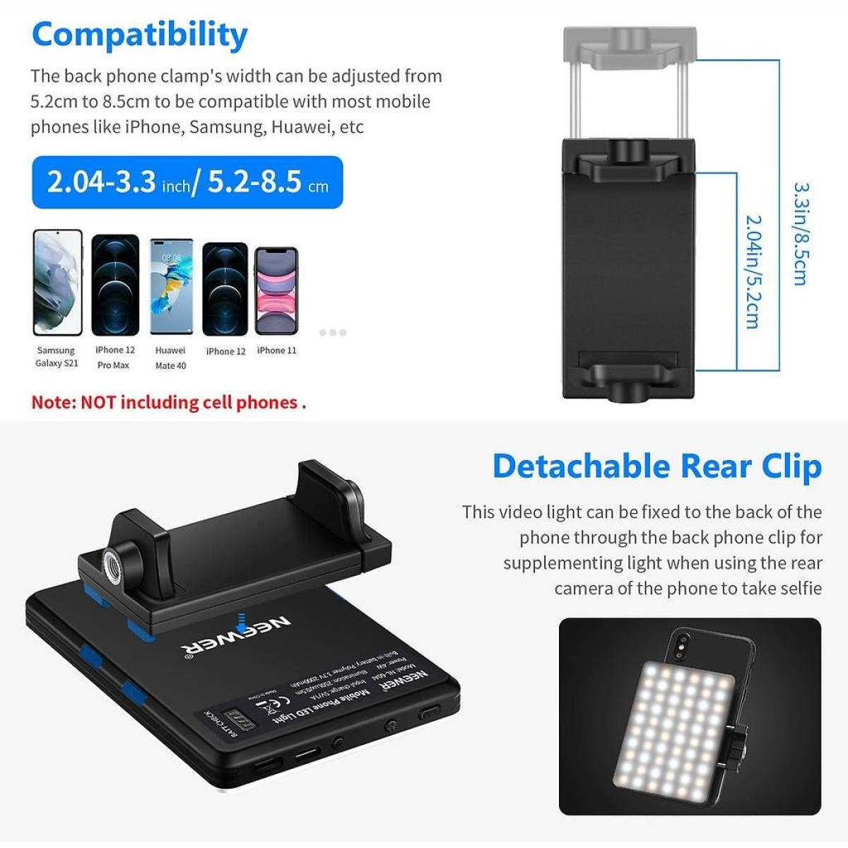 NL-60AI Bi-Color LED Klemmleuchte