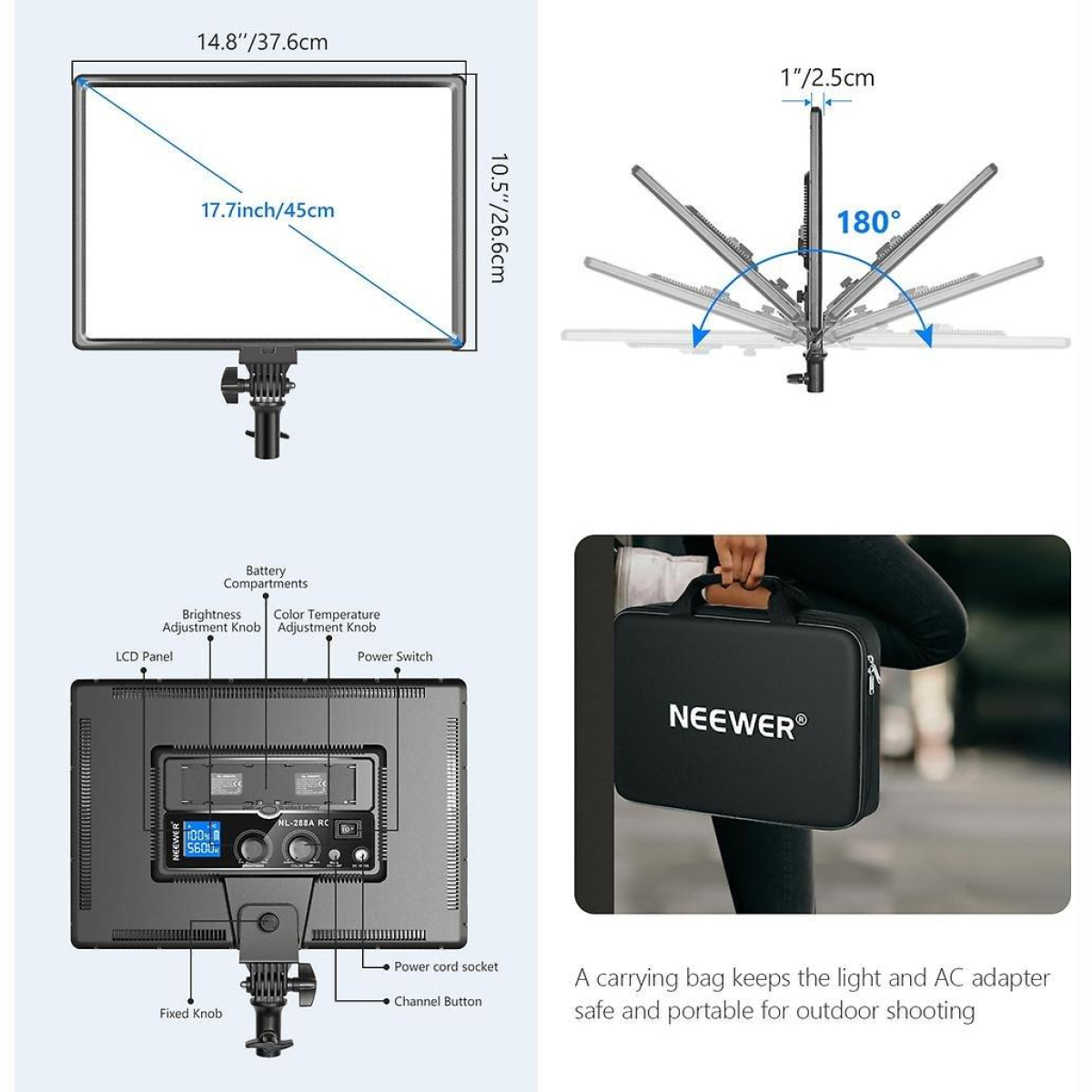 NL-288ARC Bi-Color LED Flächenleuchte